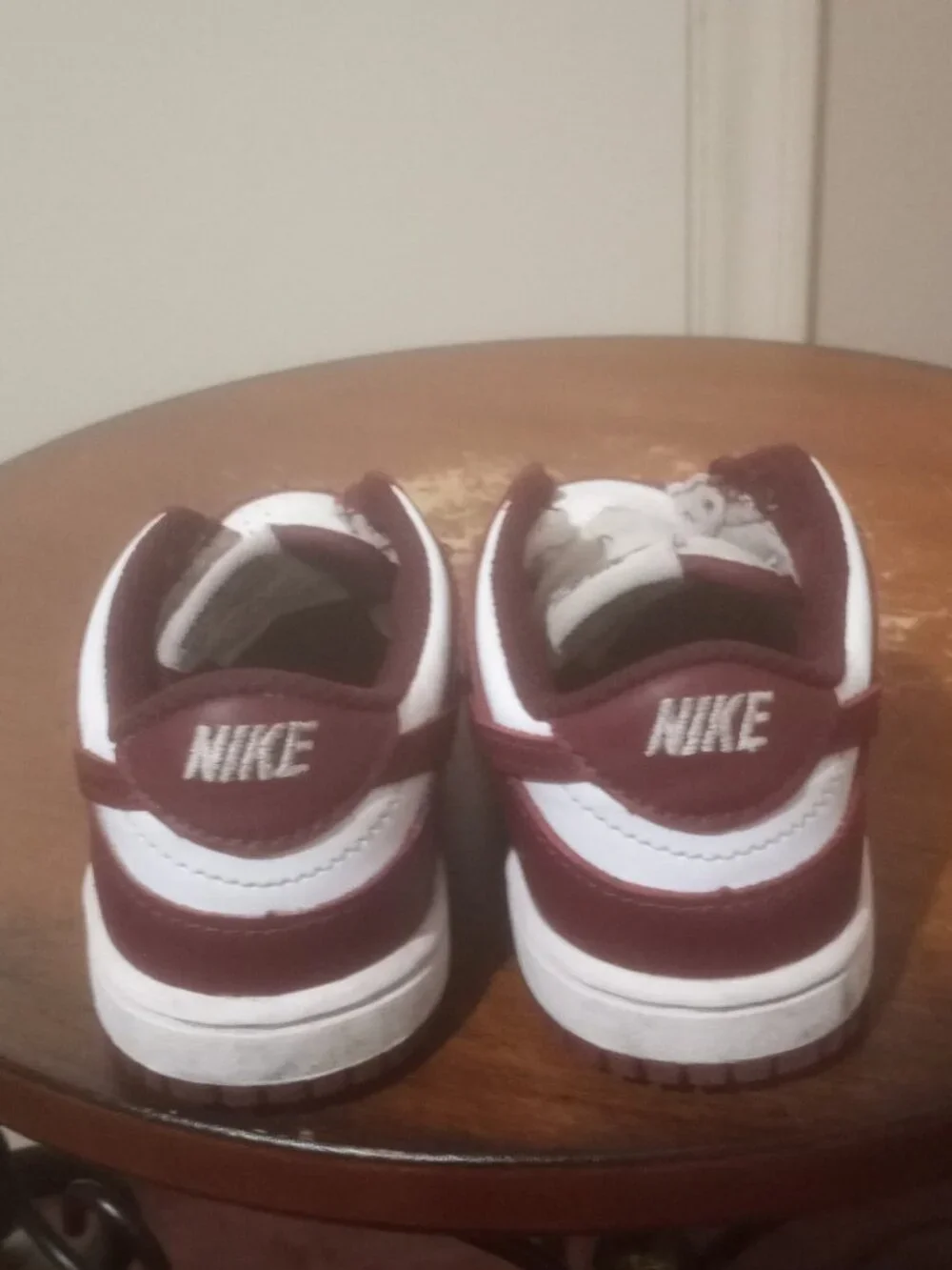 Nike Dunk Low White Redwood TD Toddler FB9107-115 8C Retro Authentic Sneakers - Picture 10 of 13